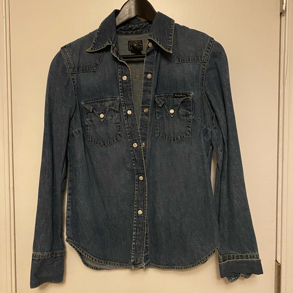 LUCKY // denim top